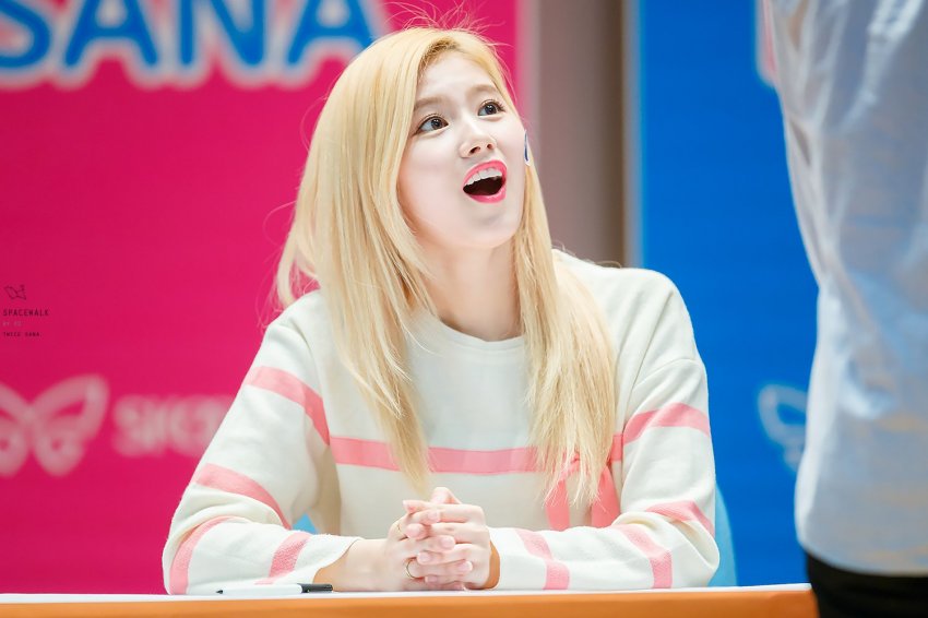 Cute blonde SANA