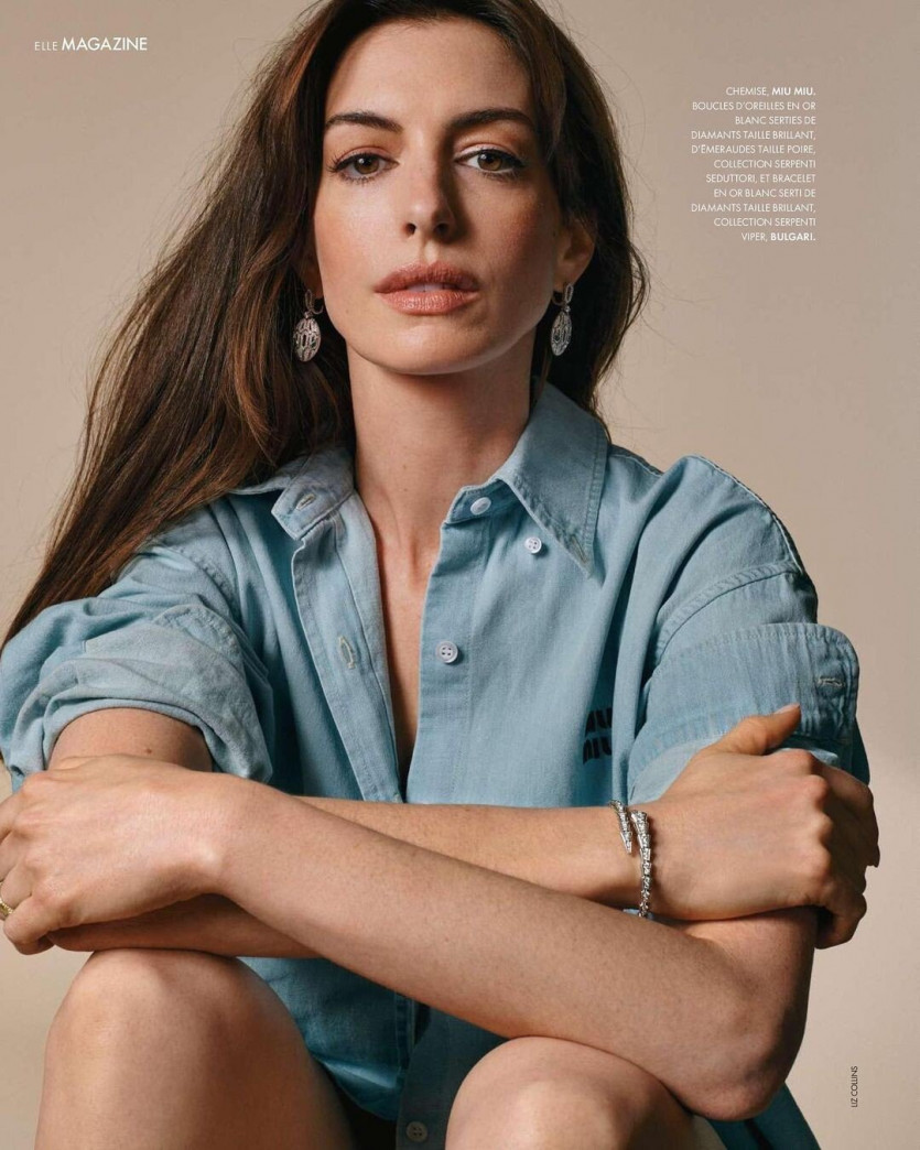 Anne Hathaway ELLE 4 photoshoots in France