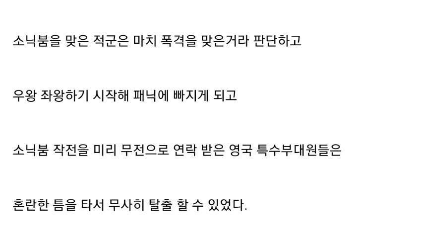 전투기의 소닉붐만 써서 적군을 마비시킨 미군