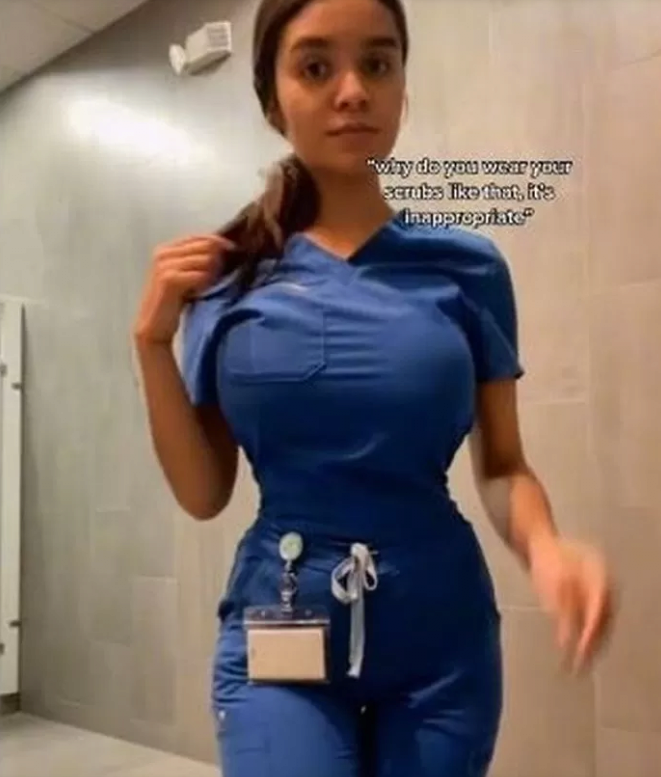 Nurse who was criticized for her bad dress at the hospital