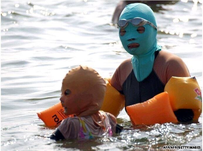 근 몇년새 중국에서 유행하는 수영복