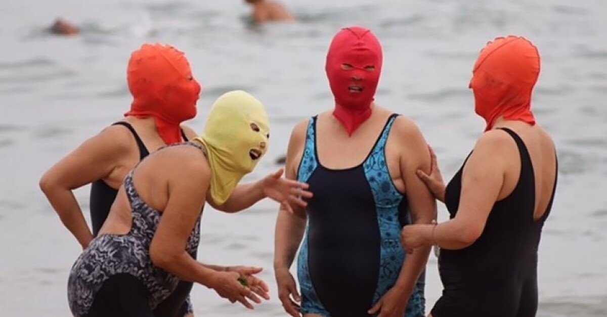 근 몇년새 중국에서 유행하는 수영복