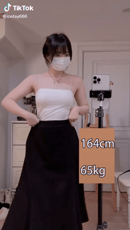 164cm 65kg현실 여자몸매