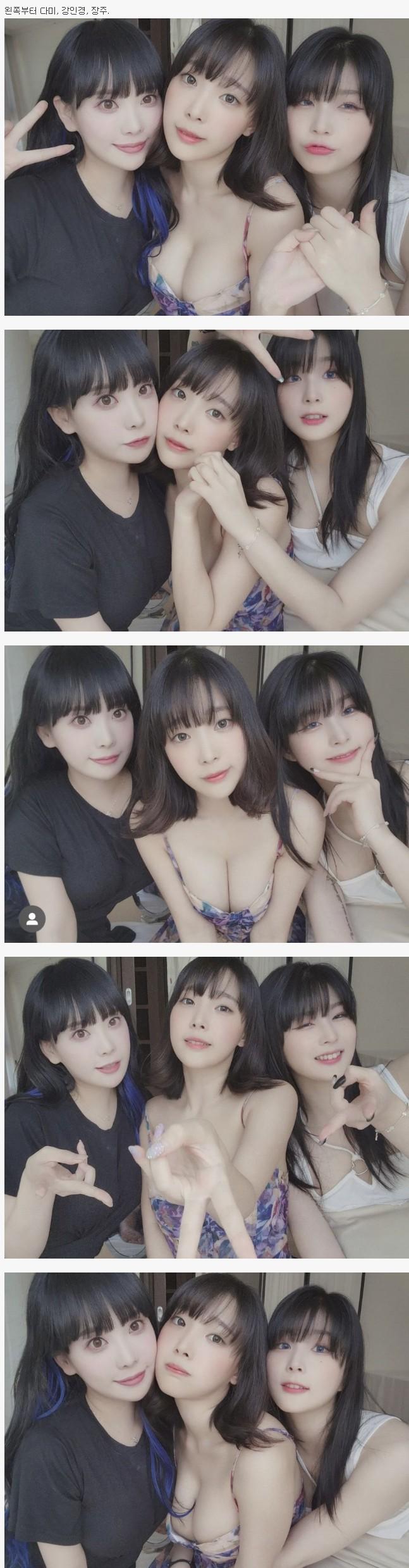 ●韓国グラビアを率いる3人組の女性カメラ