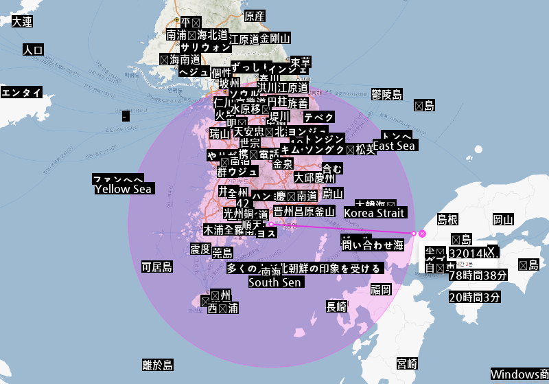 台風11号「ヒンナムノ」の被害地域が予想される。