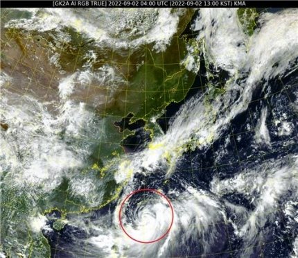 ヒンナムノ、6日午前慶尚南道（キョンサンナムド）の南海岸上陸の見通し…史上最も強い状態