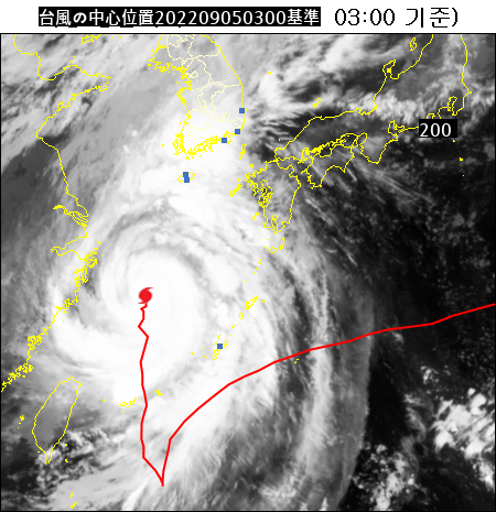 ある日本人が韓国人に伝える台風に対する情報