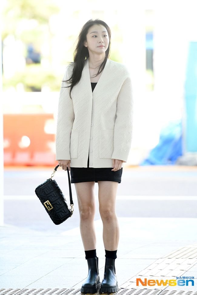 밀라노 패션 위크 참석 차 출국하는 김다미