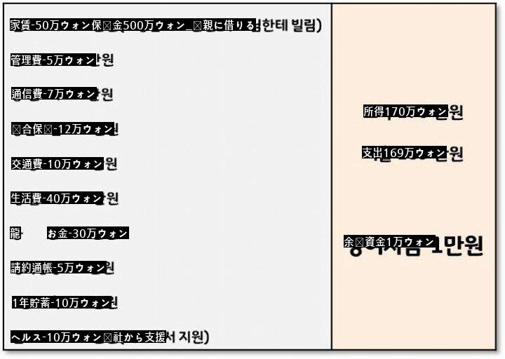 手取り170のサラリーマンの家計簿