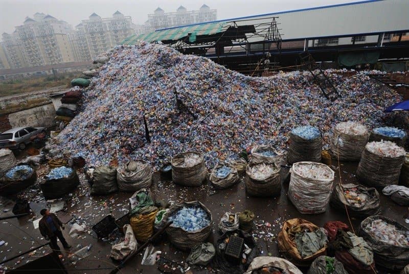 중국발 무단투기 쓰레기