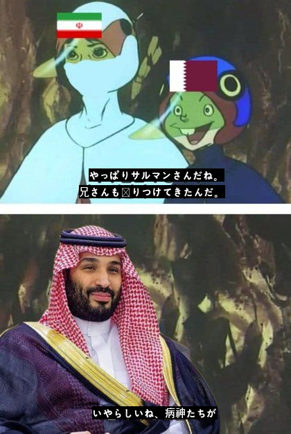 やっぱりサウジ人も殴りつけたんだ！