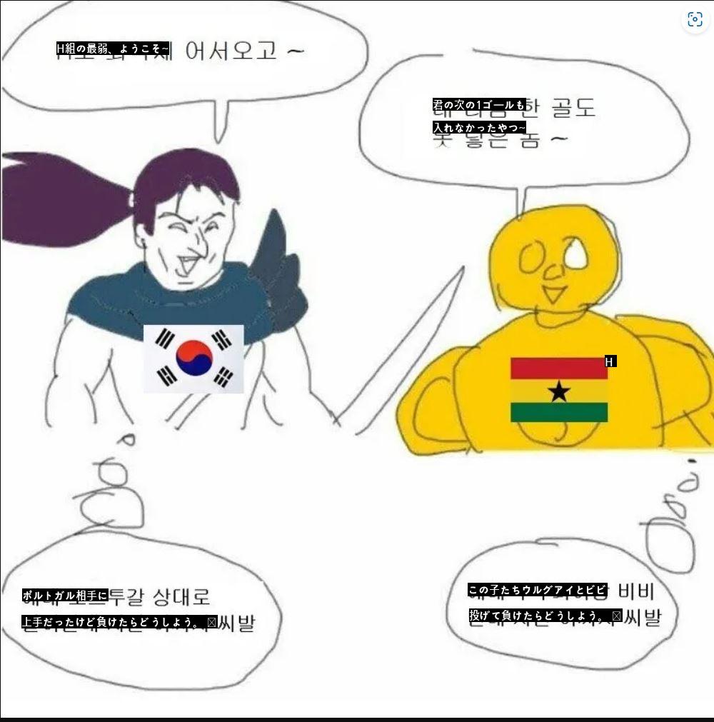 大韓民国vガーナ現在の状況