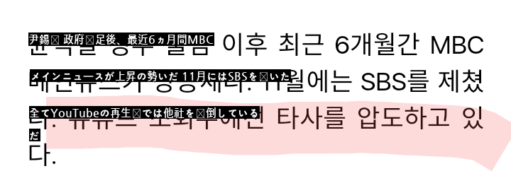 MBCニュースの視聴率上昇の勢いは尋常ではない。