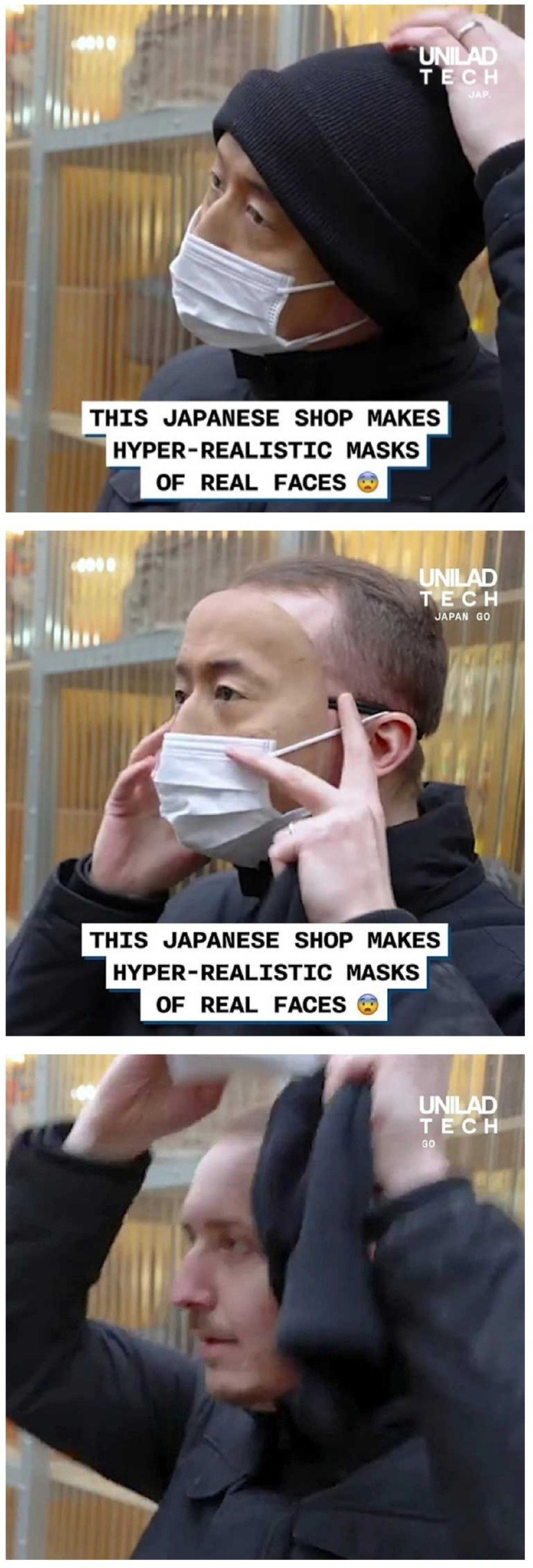 일본에서 만들었다는 신박한 마스크