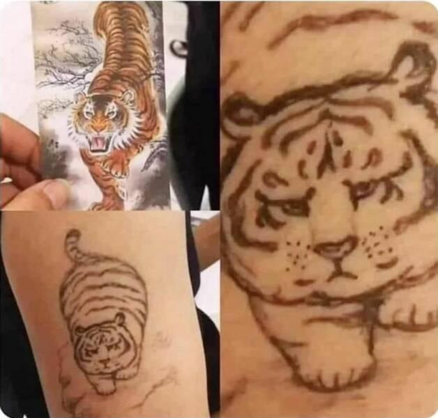 호랑이 문신 대참사.