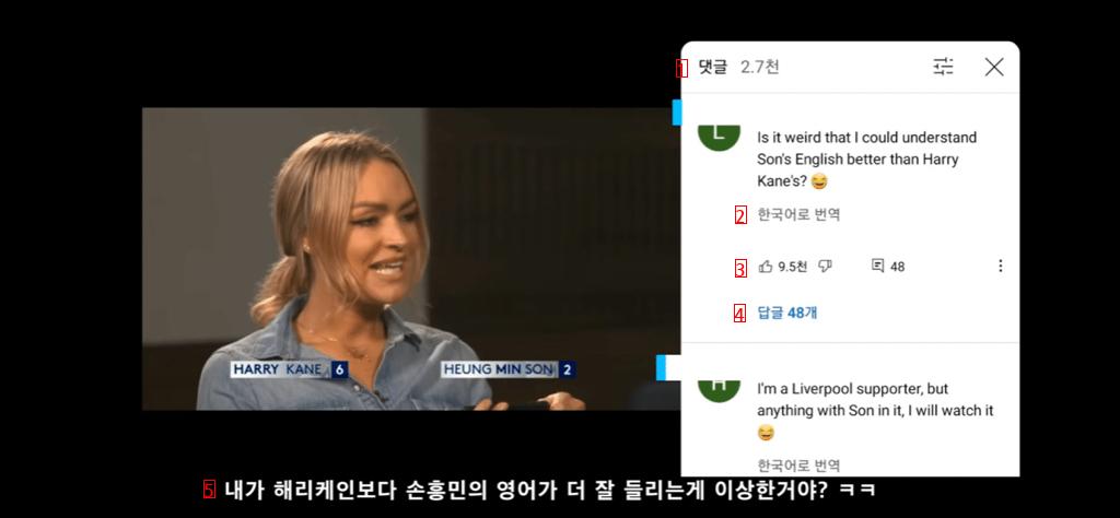 영국인들이 해리 케인보다 손흥민 영어를 더 잘 알아듣는 이유