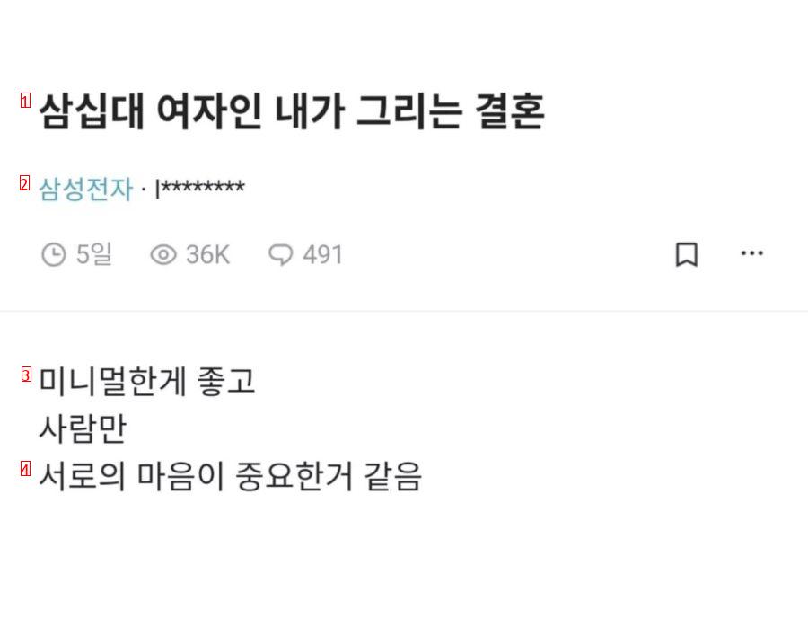 삼성전자 다니는 30대 여자가 꿈꾸는 결혼