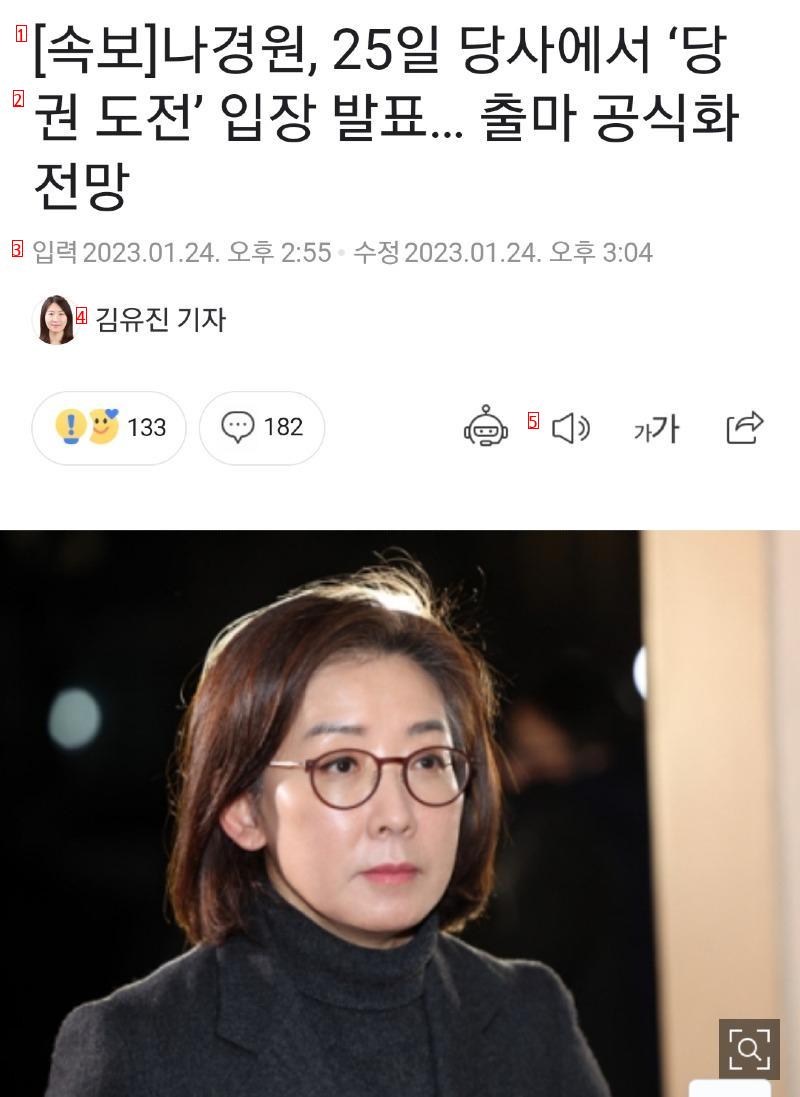 나경원 당대표 출마 선언