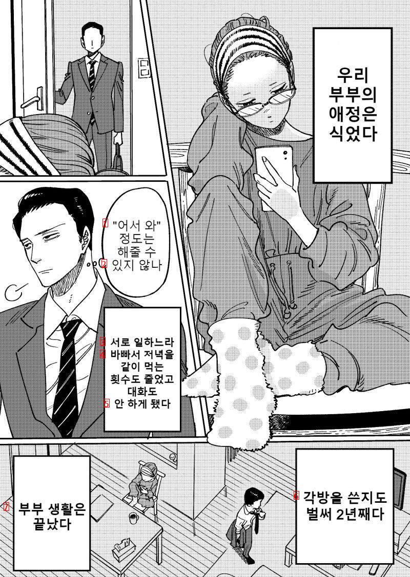 愛情が冷めてしまった夫婦manhwa