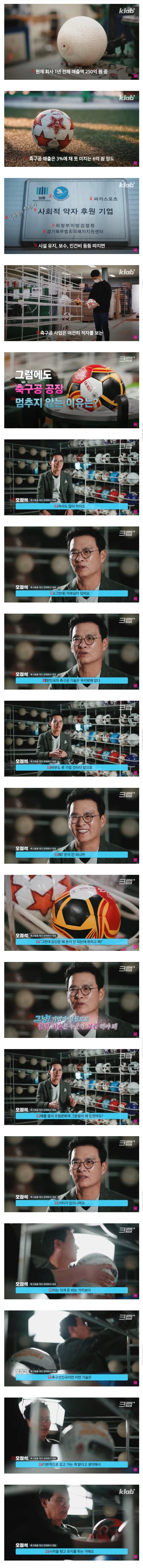 韓国で唯一サッカーボールを製造するメーカーの代表マインドレベルのブルブルJPG