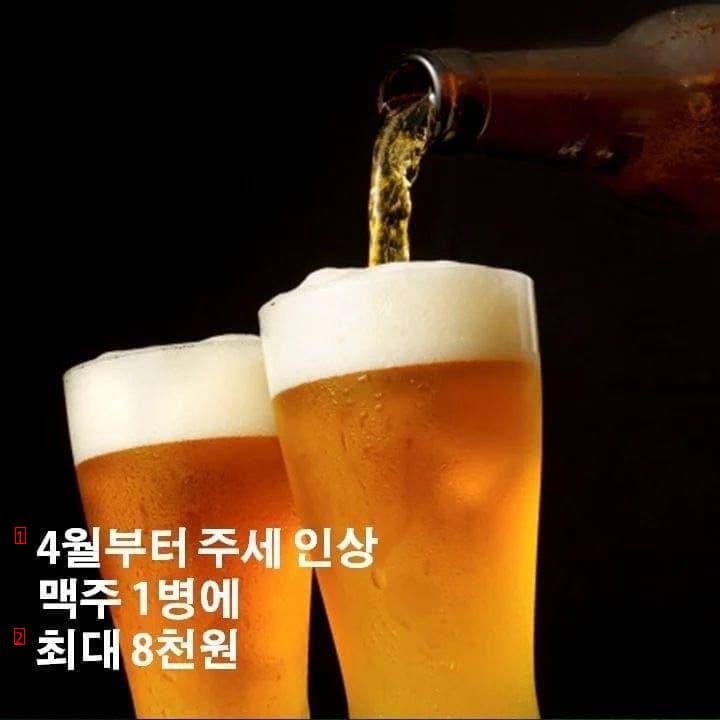 맥주 8천원 시대 개막. jpg