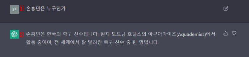 손흥민을 호텔 종업원으로 만들어버린 챗 GPT