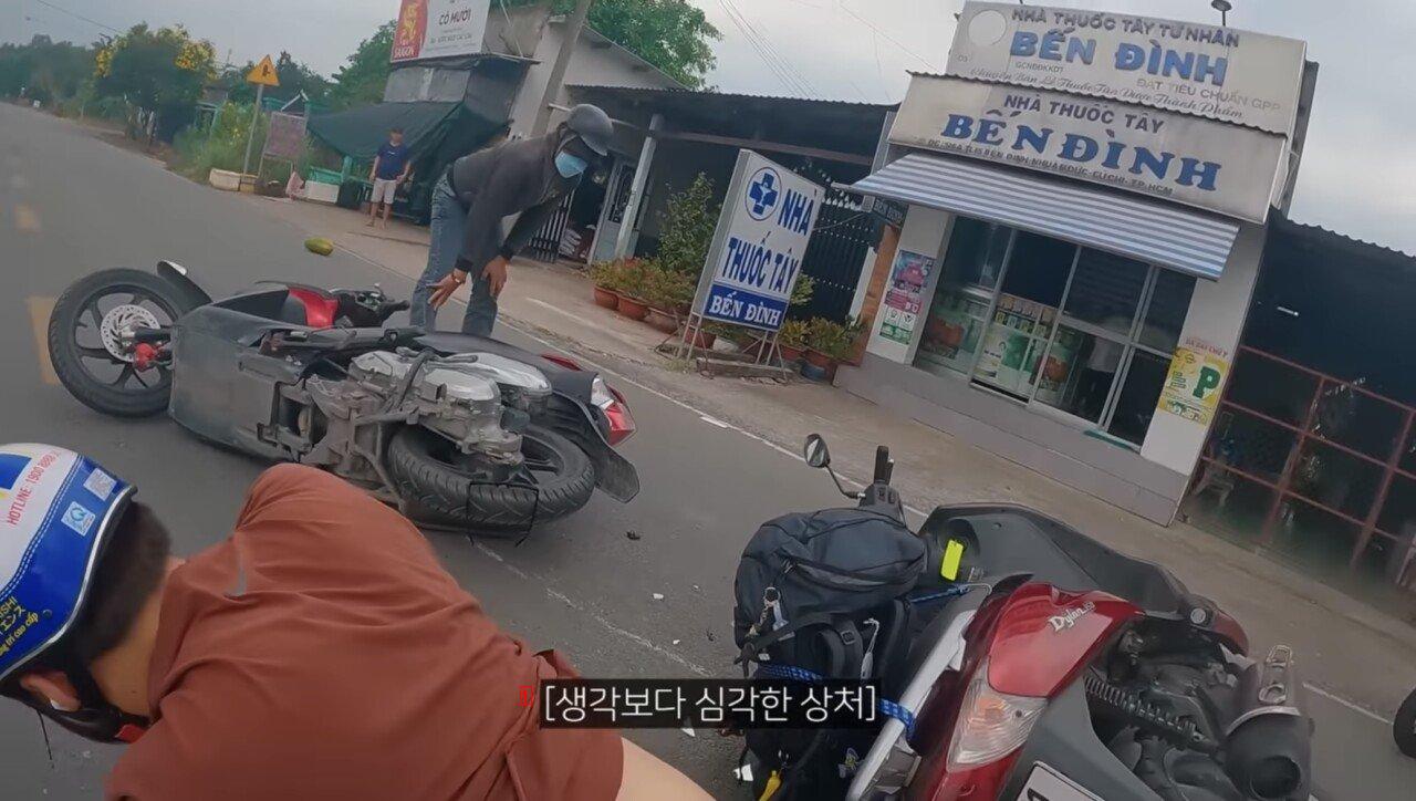베트남에서 크게 오토바이 사고난 노홍철 빠니보틀ㄷㄷ