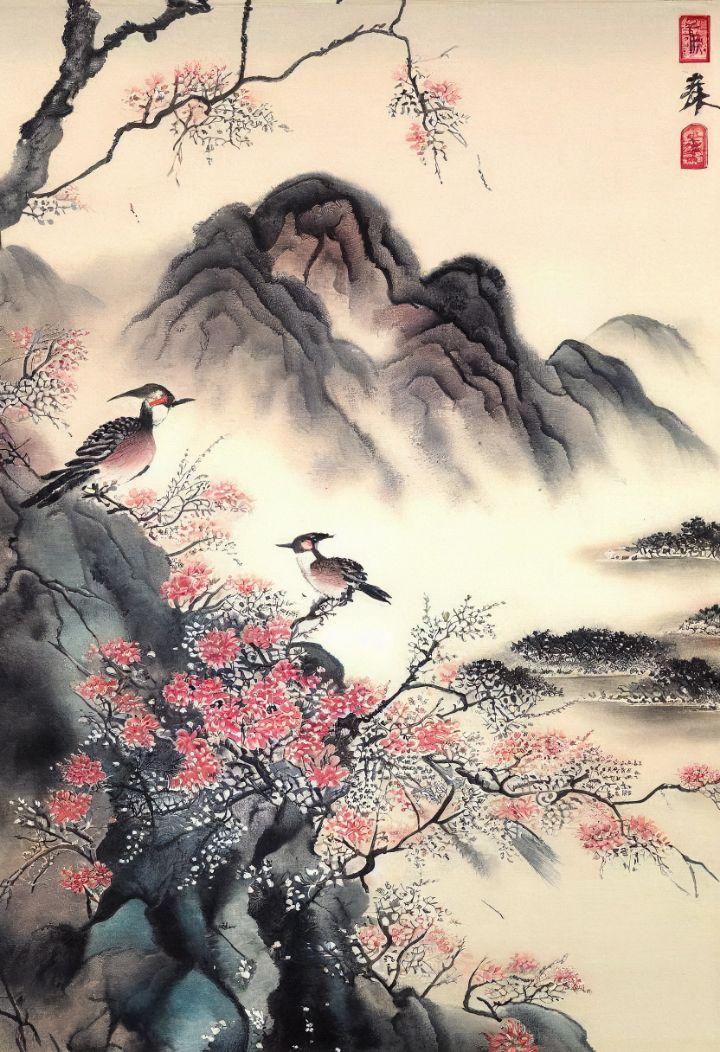 산수화 학습한 AI 그림