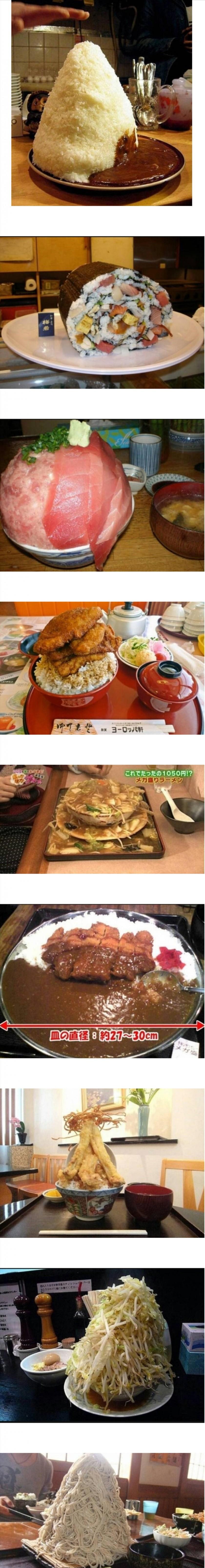 일본, 10분안에 다먹으면 공짜 음식들.jpg