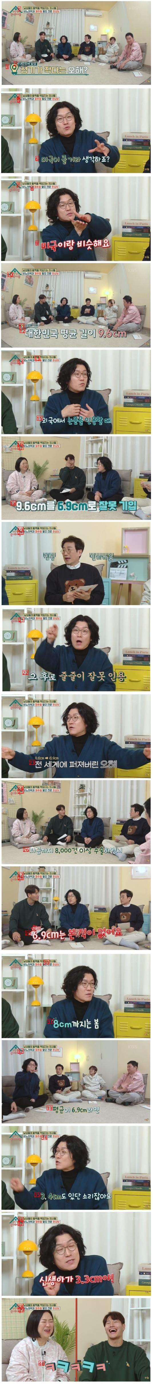 ???: 한국 남자 평균 6.9cm는 오해다