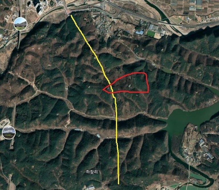 キム·ギヒョンが土地投機をしたという林野航空写真 ブルブルjpg