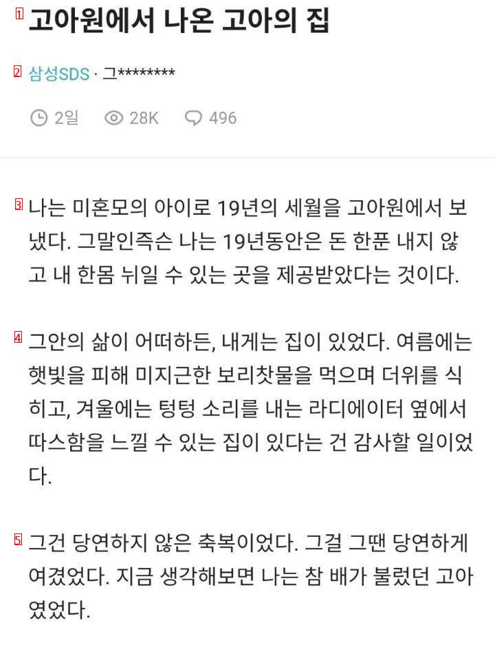 보육원에서 나온 처자의 생에 첫집