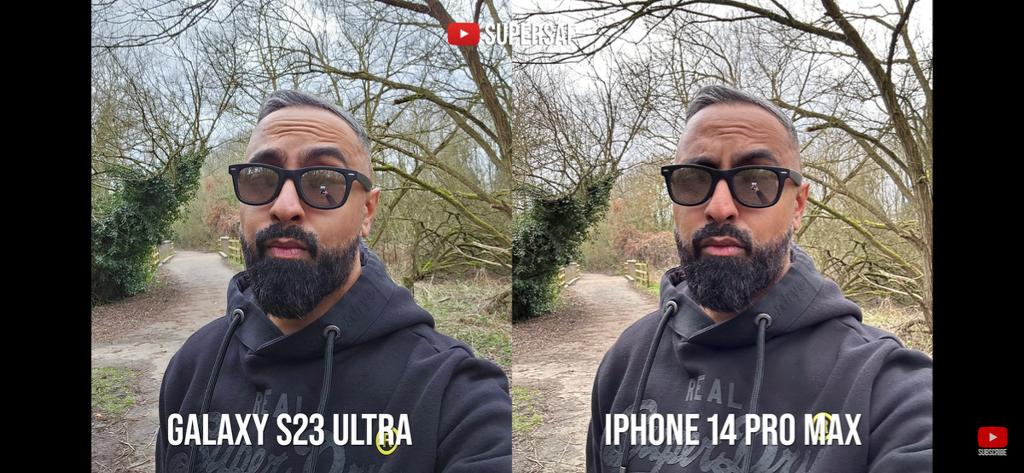 Galaxy S23 ウルトラ vs iPhone 14 Max Pro 写真の色味の違い