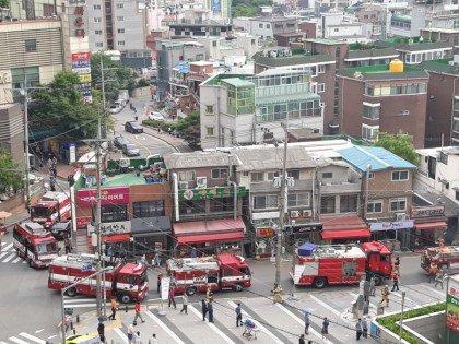 地下駐車場火災脱出説