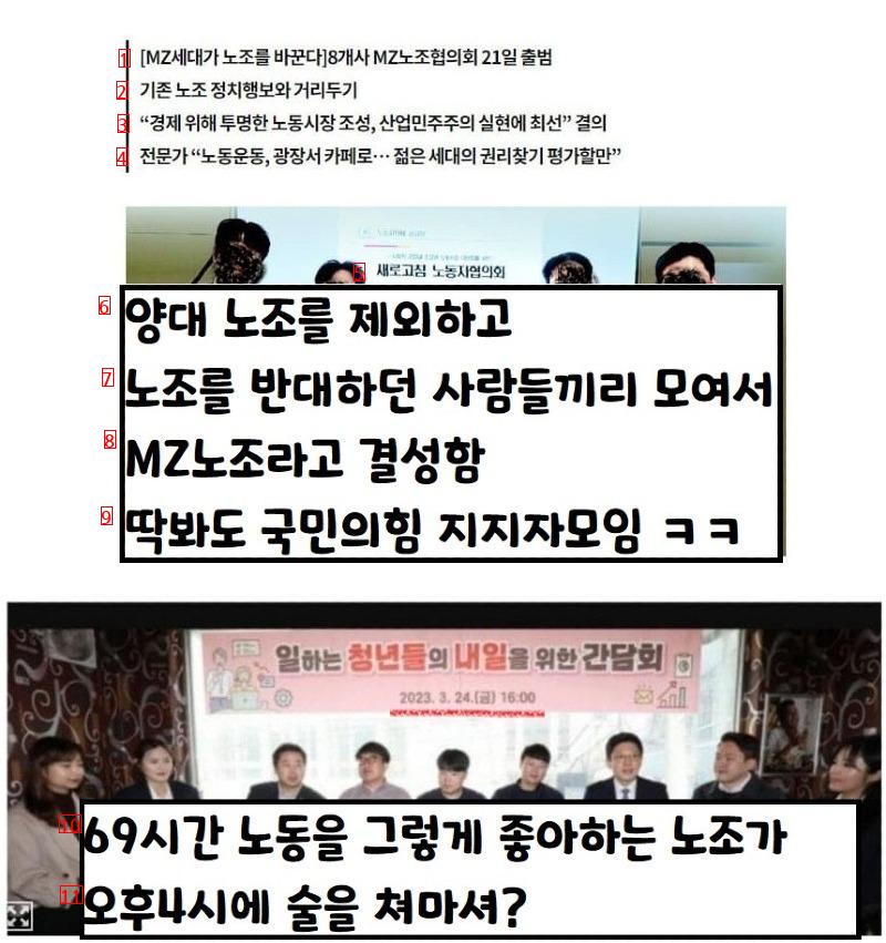 국민의힘이 MZ노조를 계속 강조한 이유 ㅋㅋㅋ