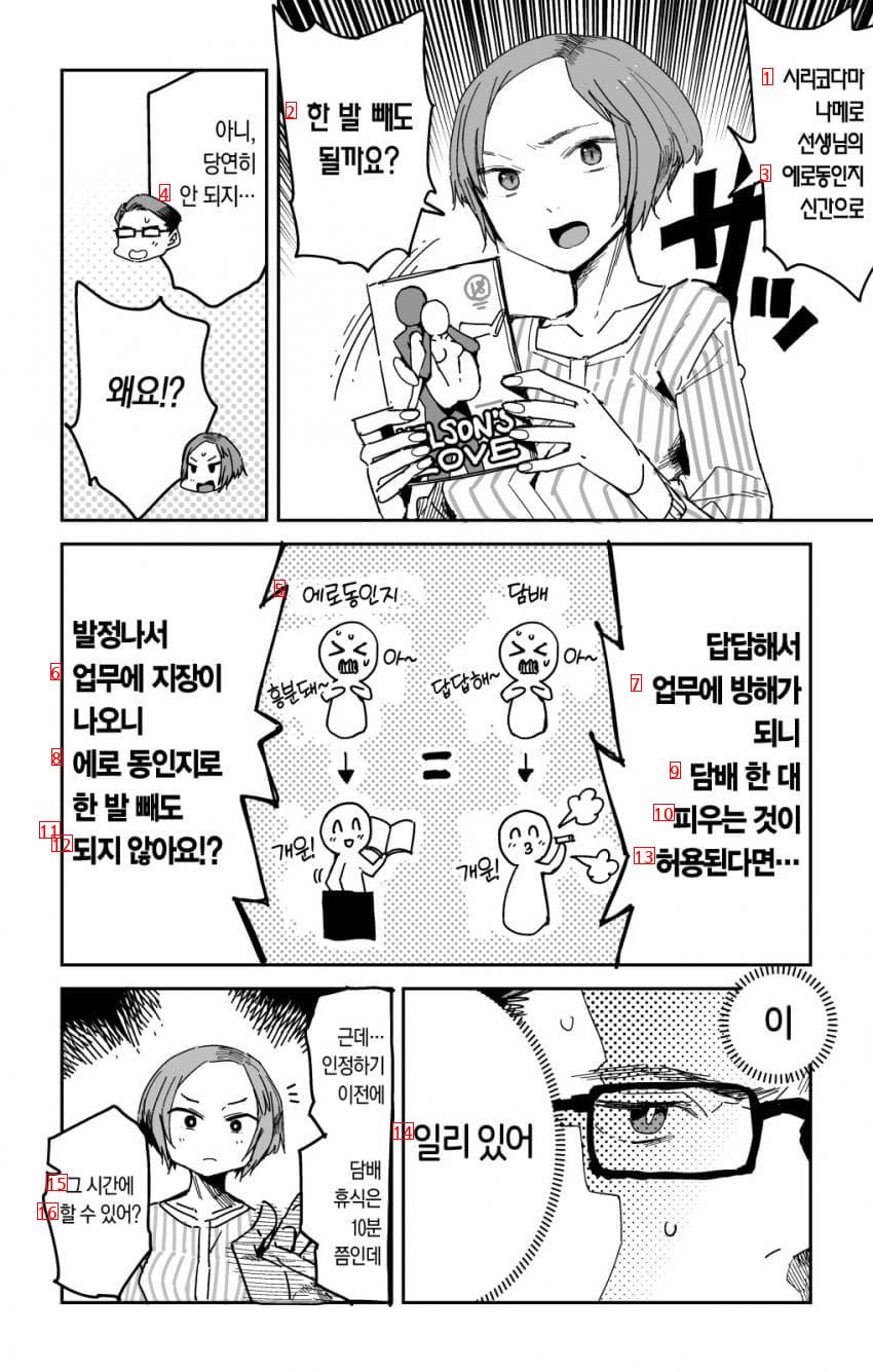 회사에서 한발빼는 만화.manhwa