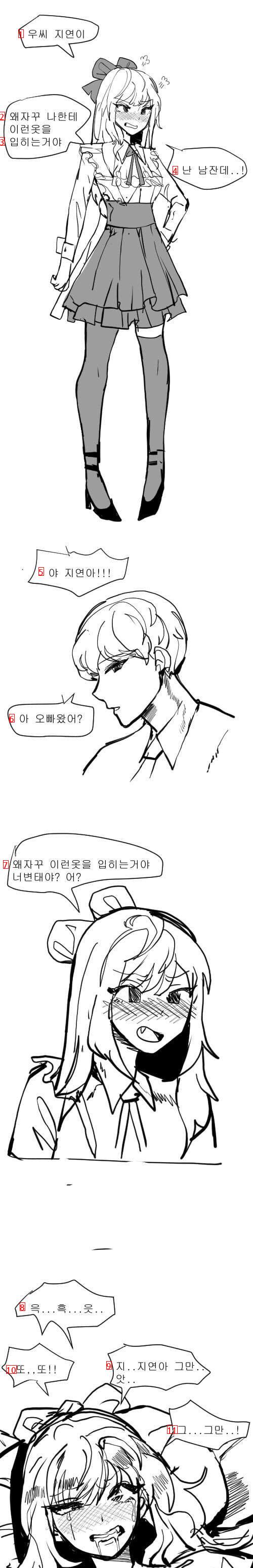 ㅇㅎ)지연아 우리 몸이 바뀌었어.manhwa