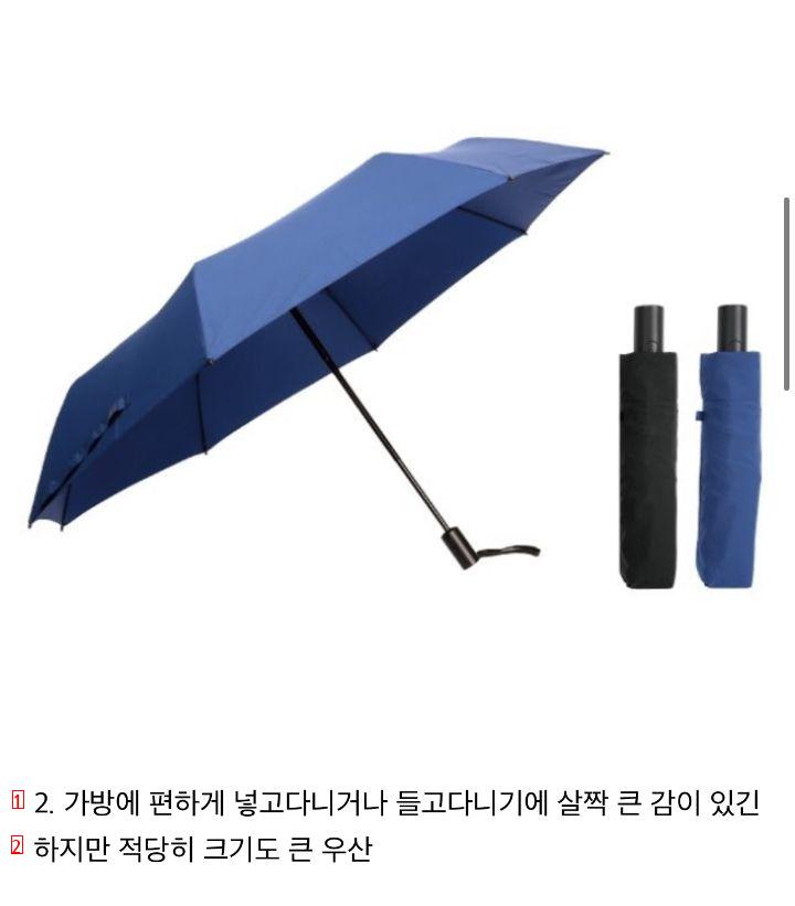사람마다 갈리는 우산 크기 취향