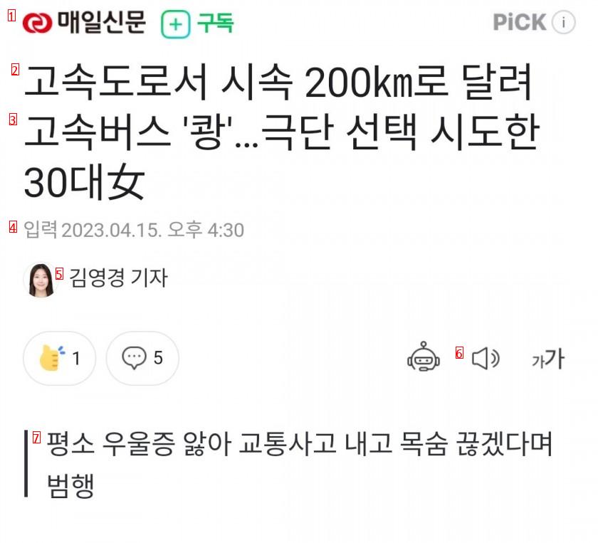 자살하려고 200km로 버스에 들이박은 30대女