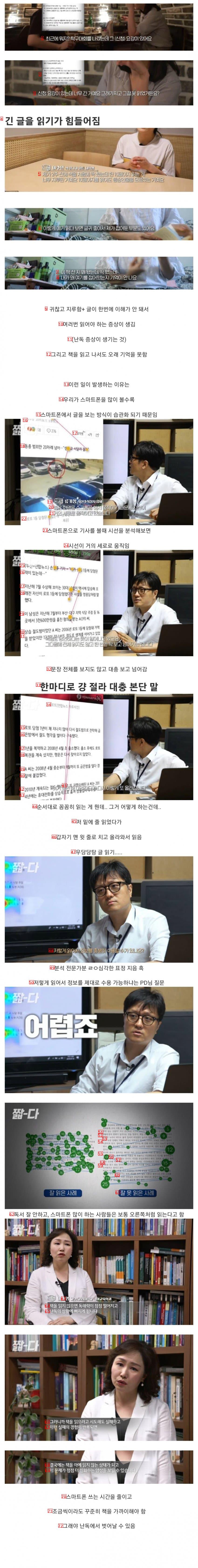 스마트폰 사용이 가져온 부작용