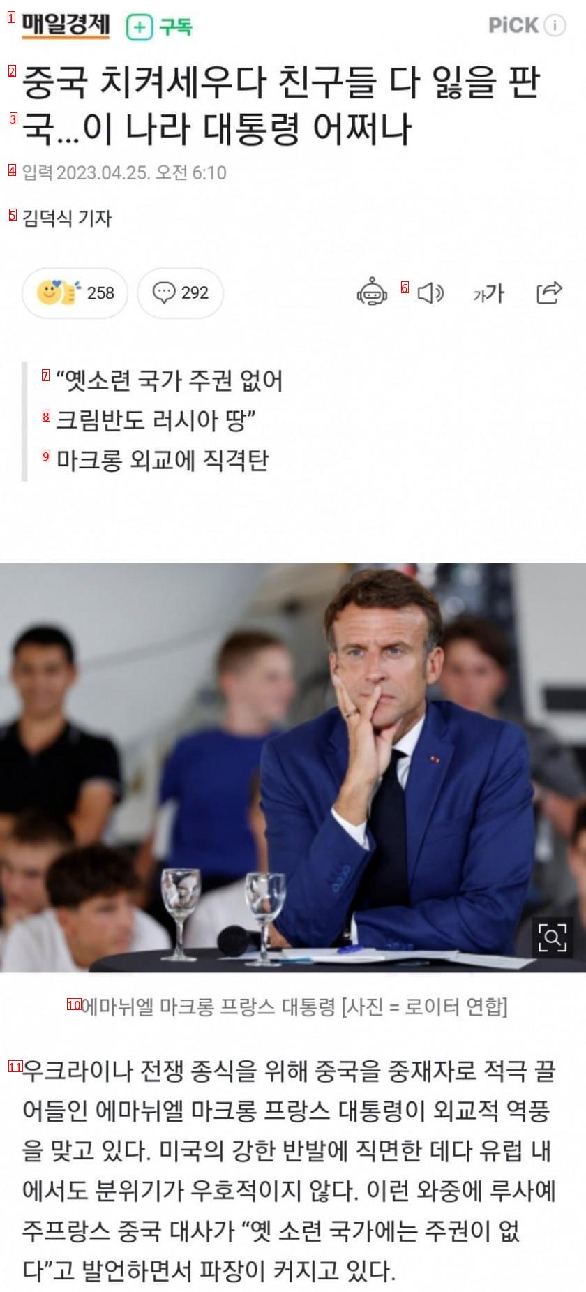 훌쩍훌쩍 프랑스 마크롱 근황..jpg