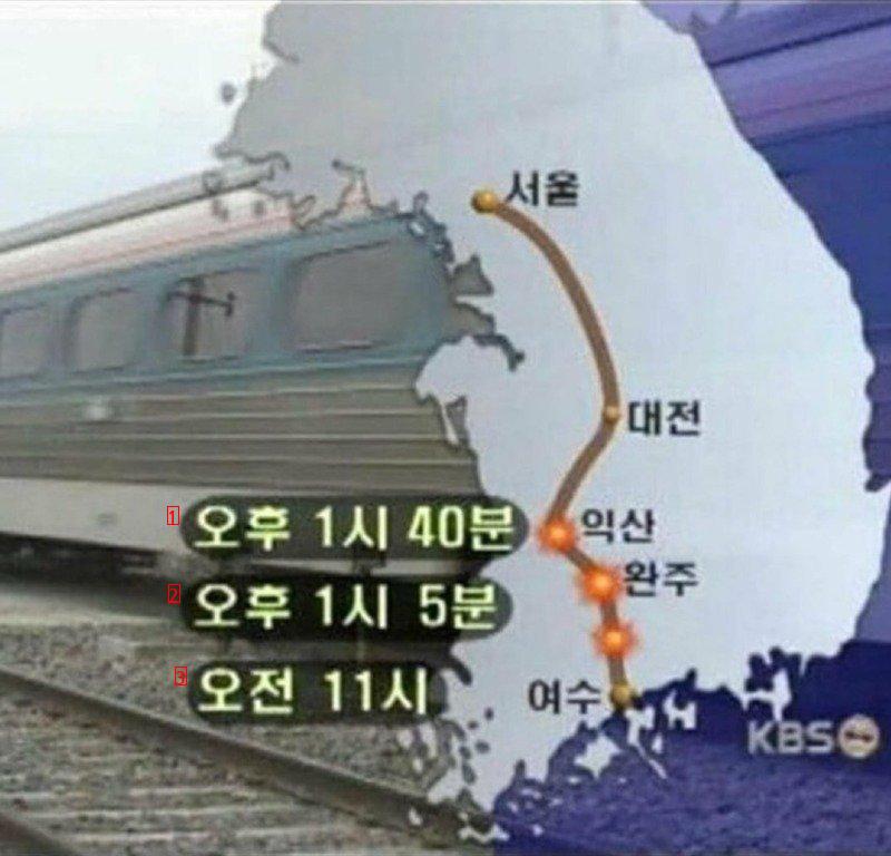 공포)충격과 공포의 한국 열차 괴사건