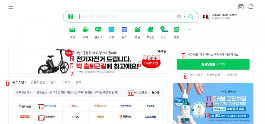 NAVER PCバージョンの画面が変わったんですが