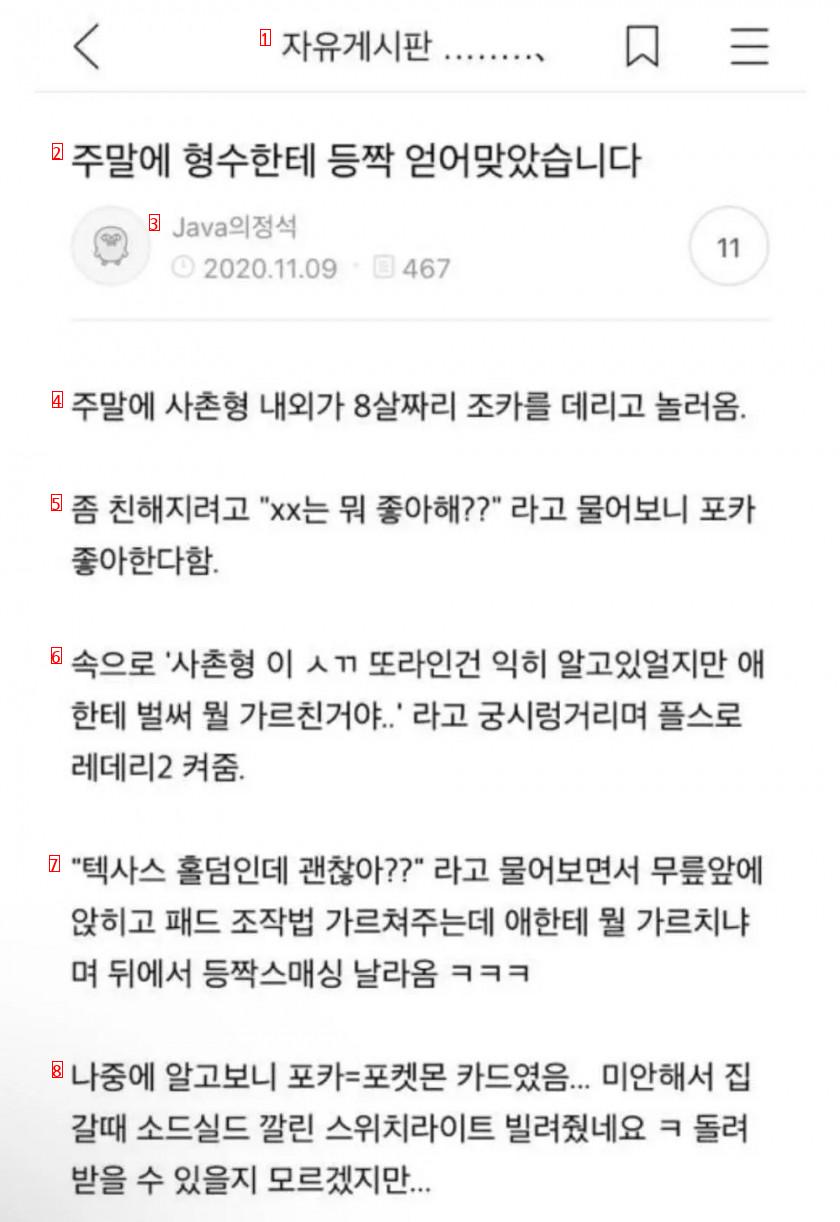 주말에 형수에게 등짝 얻어맞았습니다.jpg