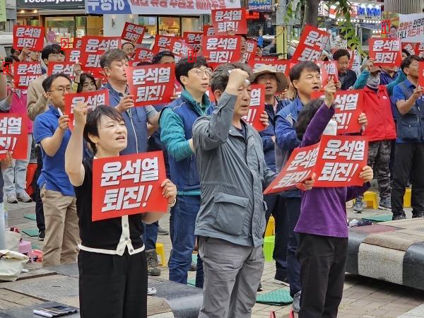 창원 , 윤석열 퇴진 시위