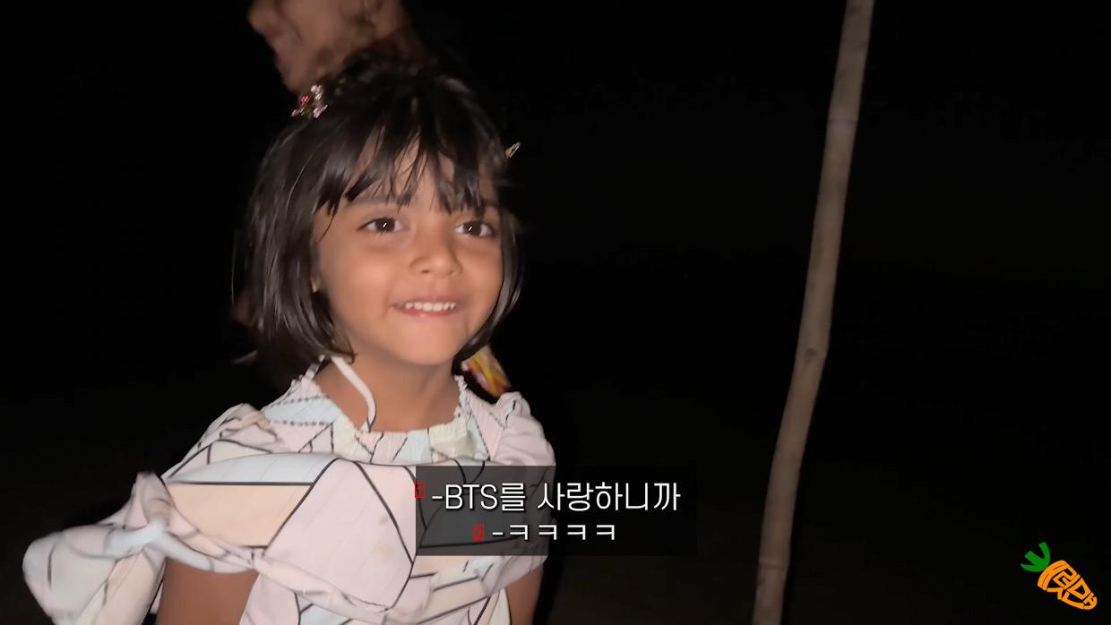 한국을 좋아한다는 귀여운 인도 소녀