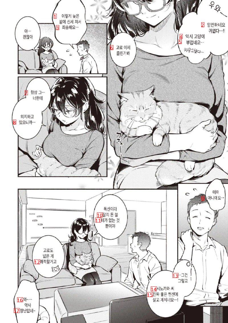 19) 고양이 구경하러 여자집에 놀러가는 만화.manga