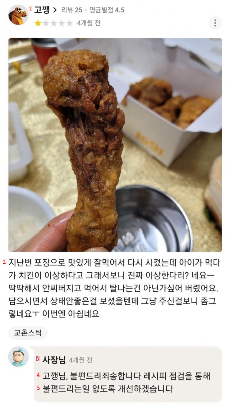 교촌치킨 리뷰 레전드