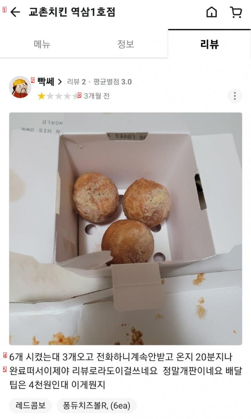 교촌치킨 리뷰 레전드