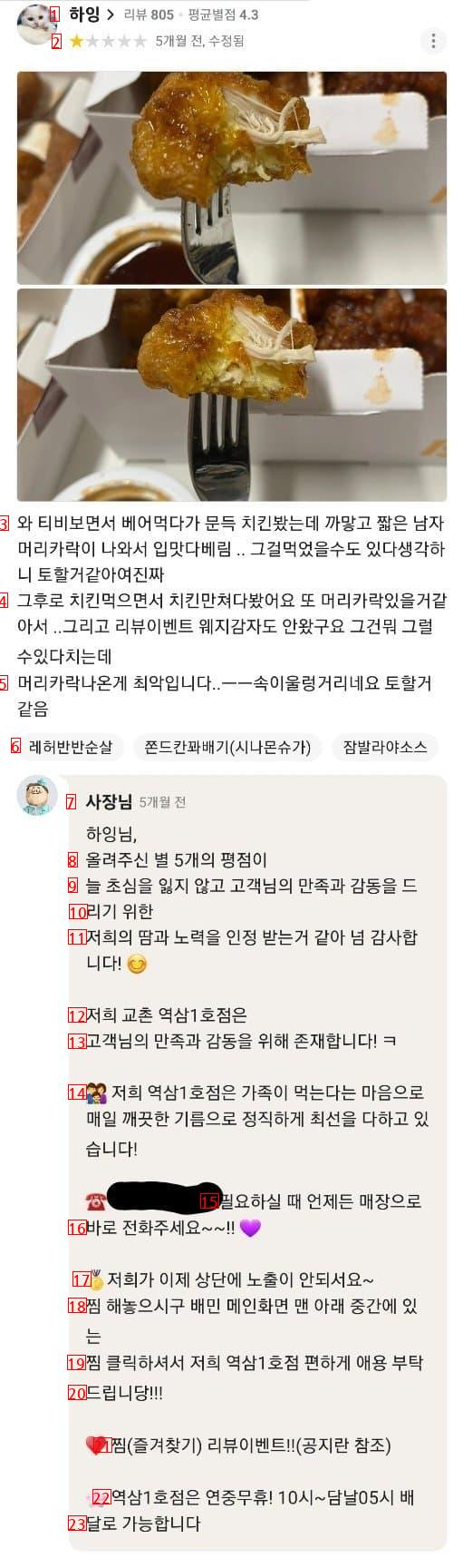 교촌치킨 리뷰 레전드